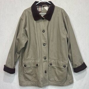 St. John's Bay Khaki and Brown Jacket